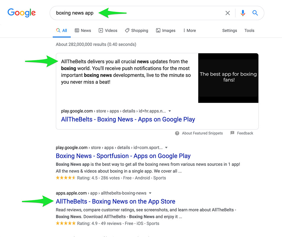 Search ranking