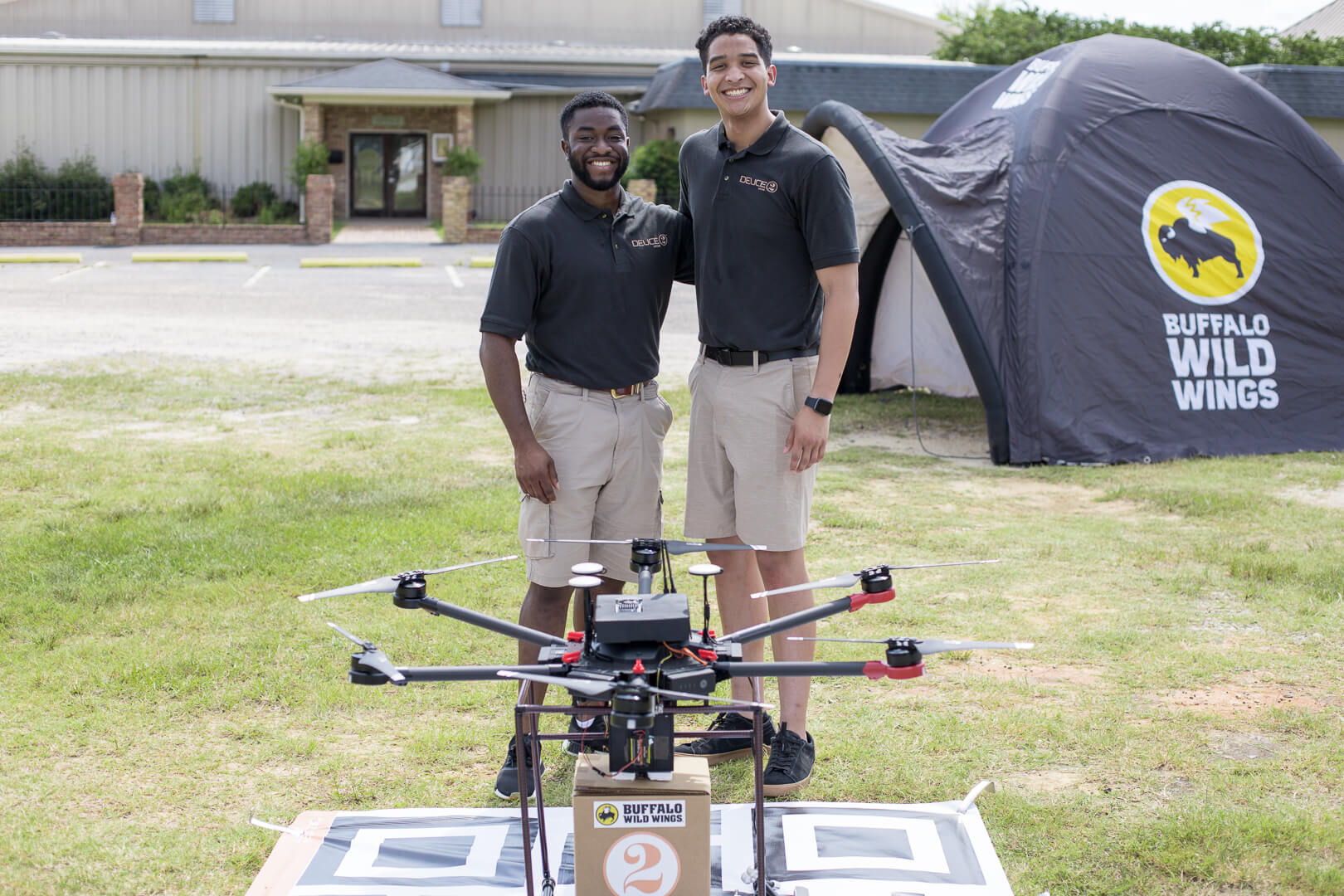 Co-Founders KJ and Timmy at Deuce Drone Demo Day