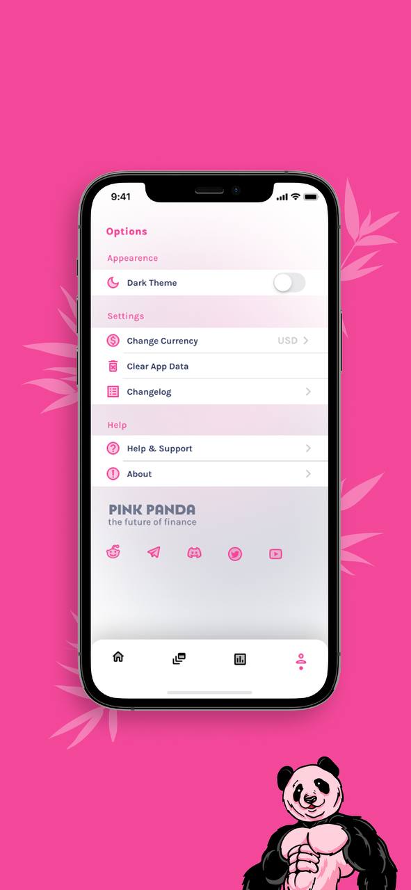 Pink Panda Mobile App Options