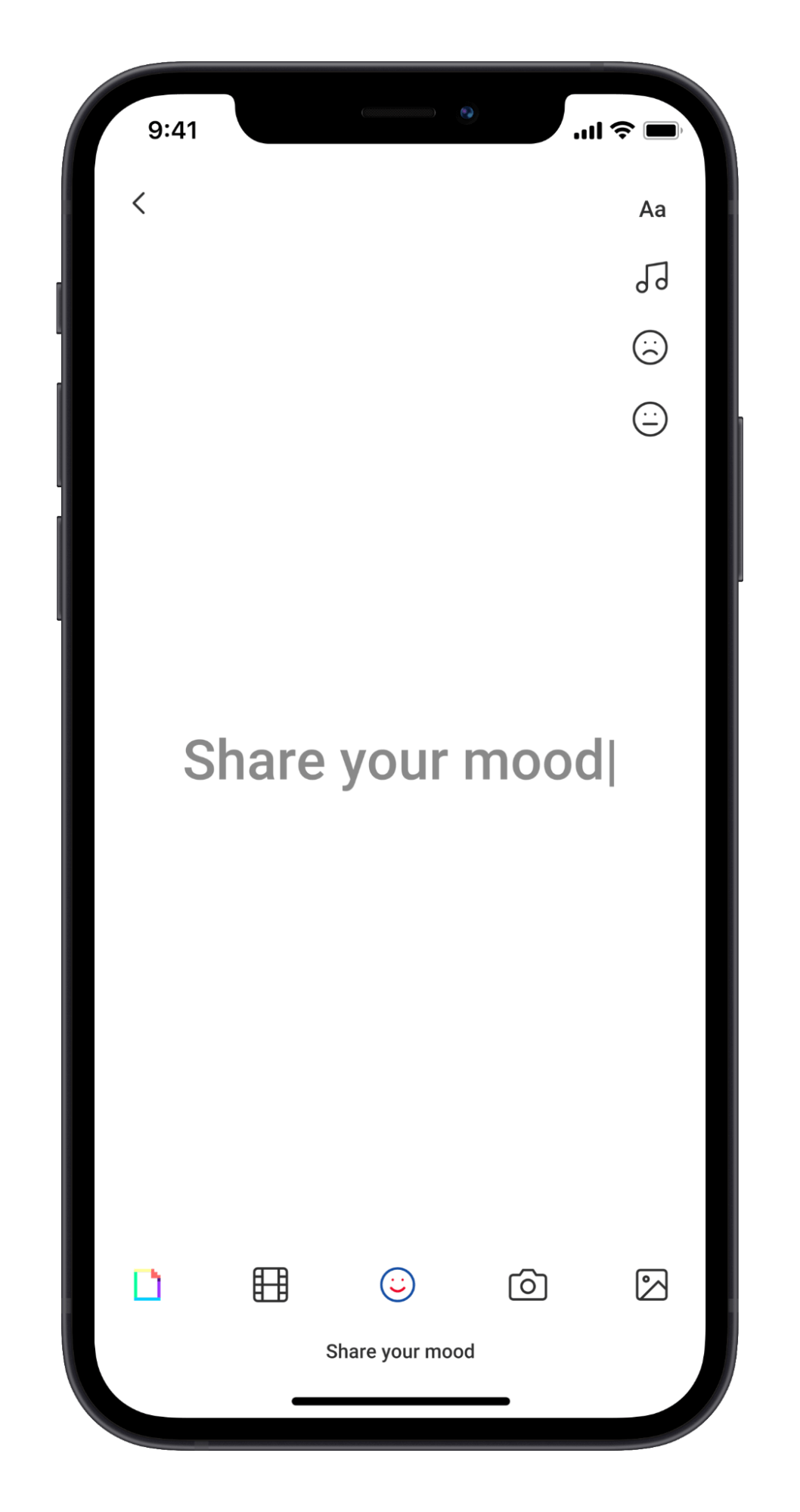 Moods screen